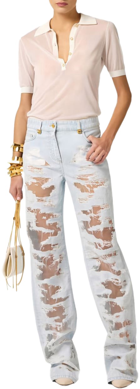 Elisabetta Franchi Jeans Clear Blue Blauw