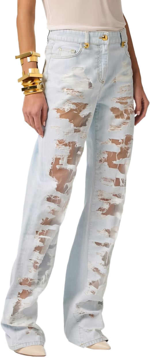 Elisabetta Franchi Jeans Clear Blue Blauw