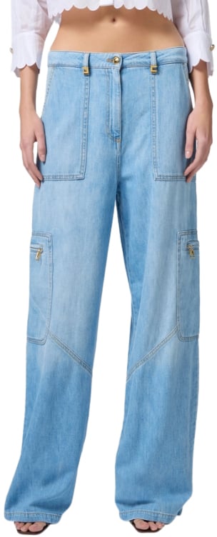Elisabetta Franchi Jeans Clear Blue Blauw