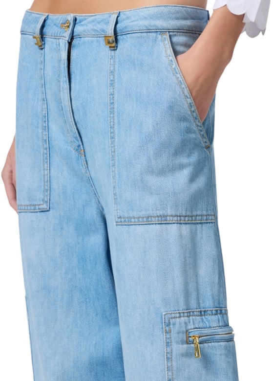 Elisabetta Franchi Jeans Clear Blue Blauw