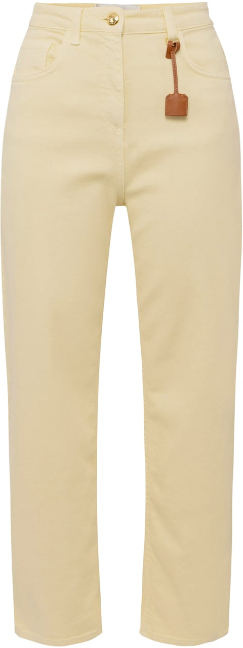 Elisabetta Franchi Trousers Lemon Grass Groen