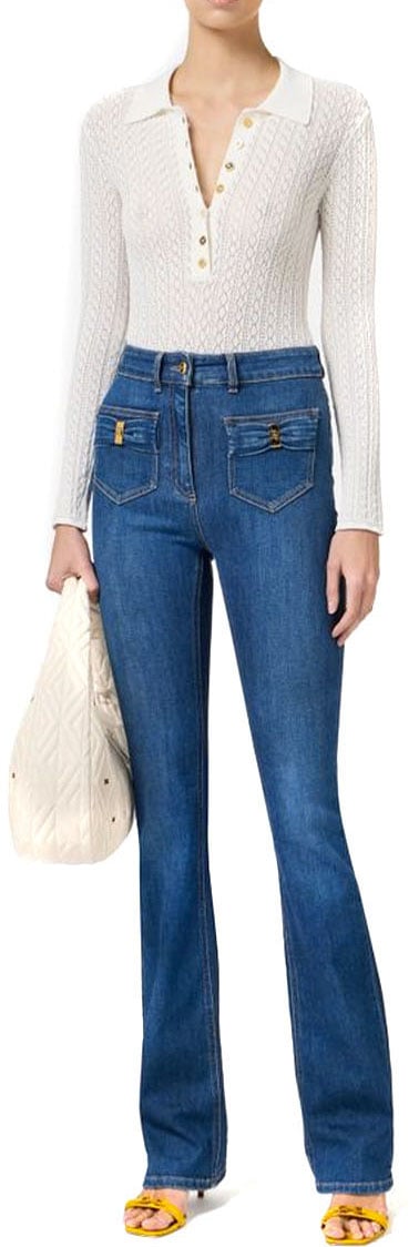 Elisabetta Franchi Jeans Blue Blauw