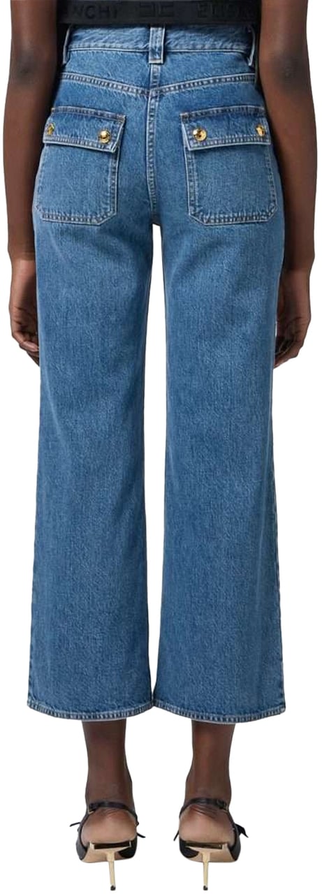 Elisabetta Franchi Trousers Blue Vintage Blauw