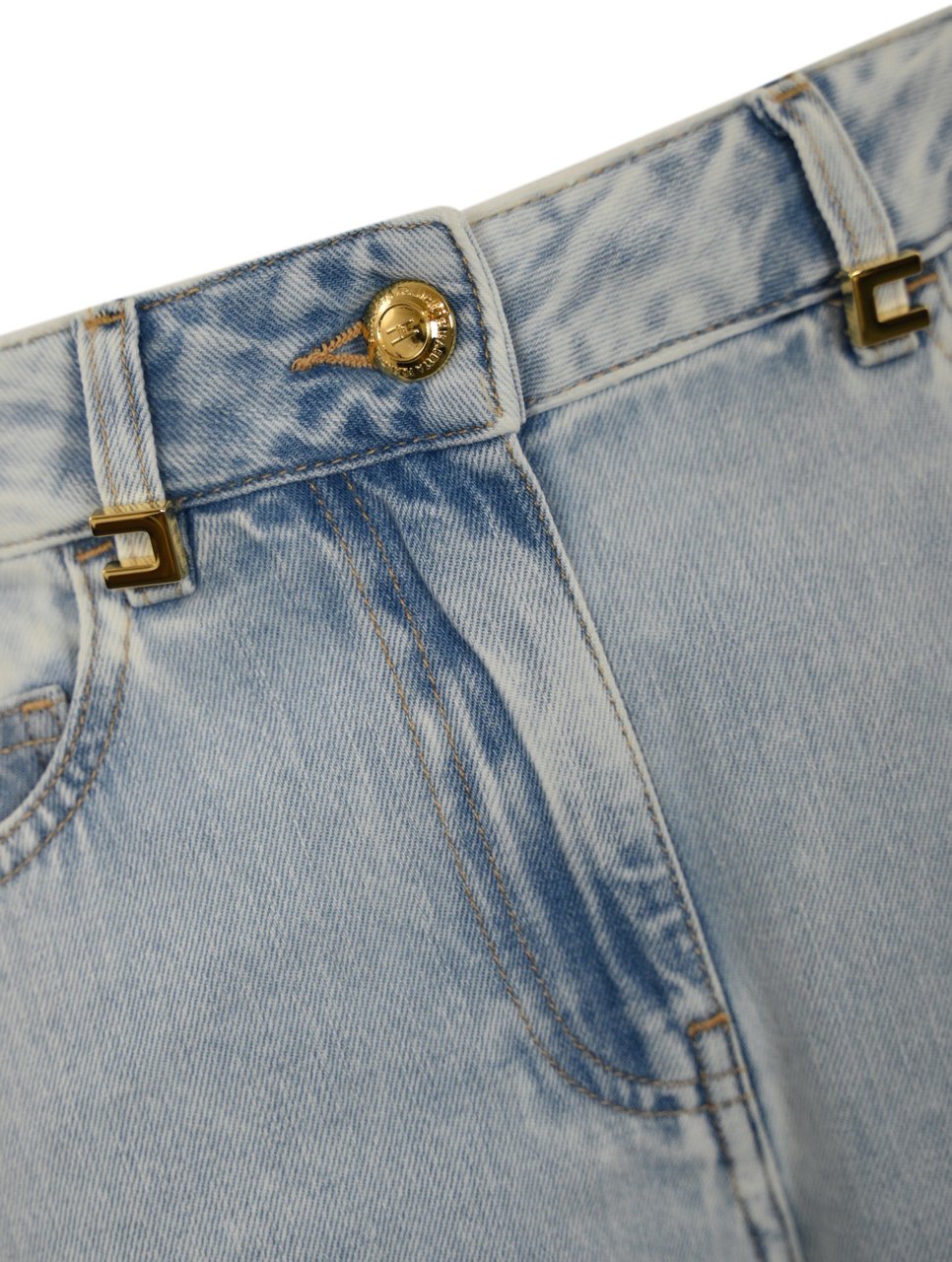 Elisabetta Franchi Trousers Blue Blauw