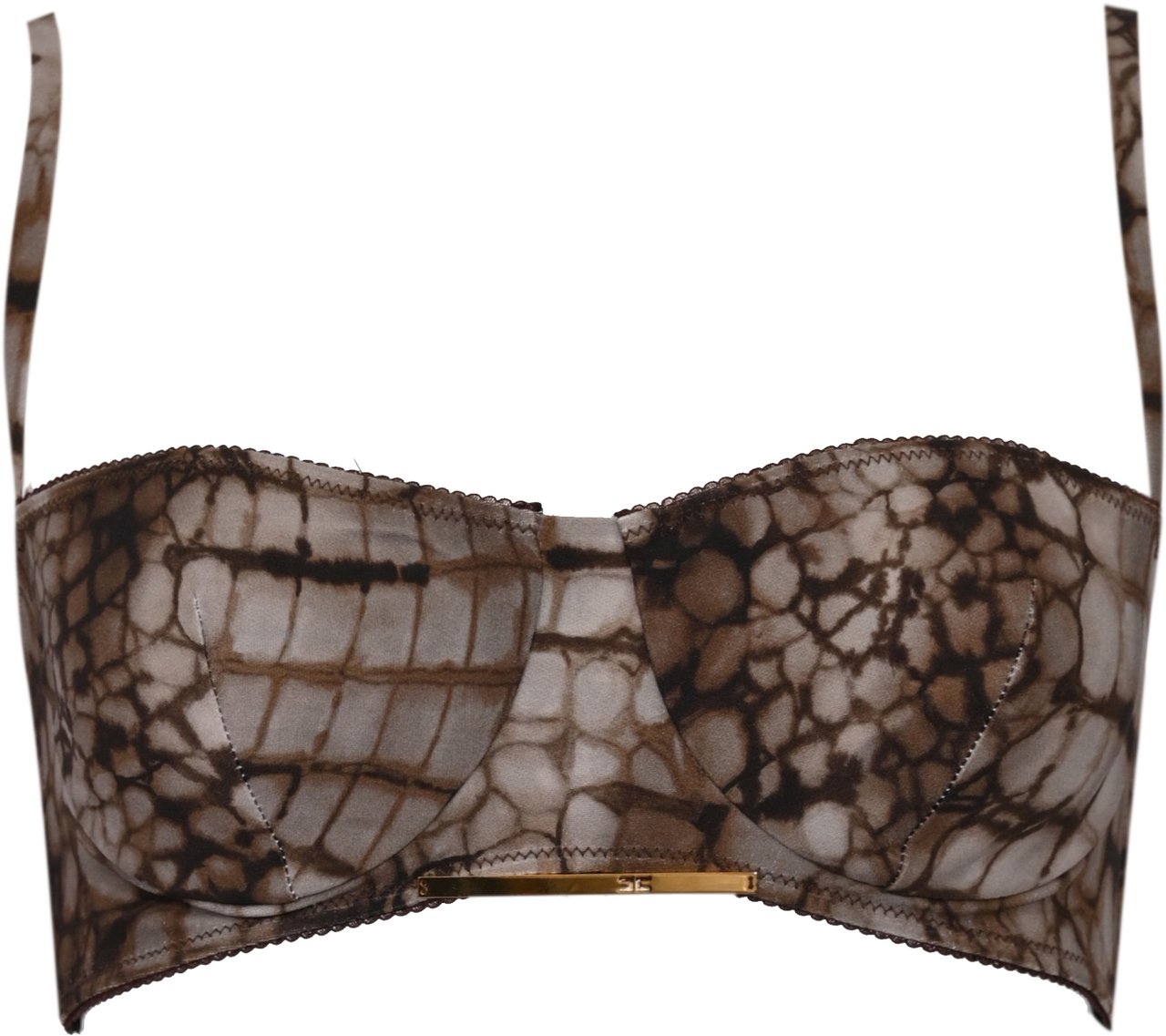 Elisabetta Franchi Top Brown Bruin