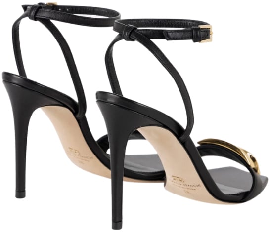 Elisabetta Franchi Sandals Black Zwart