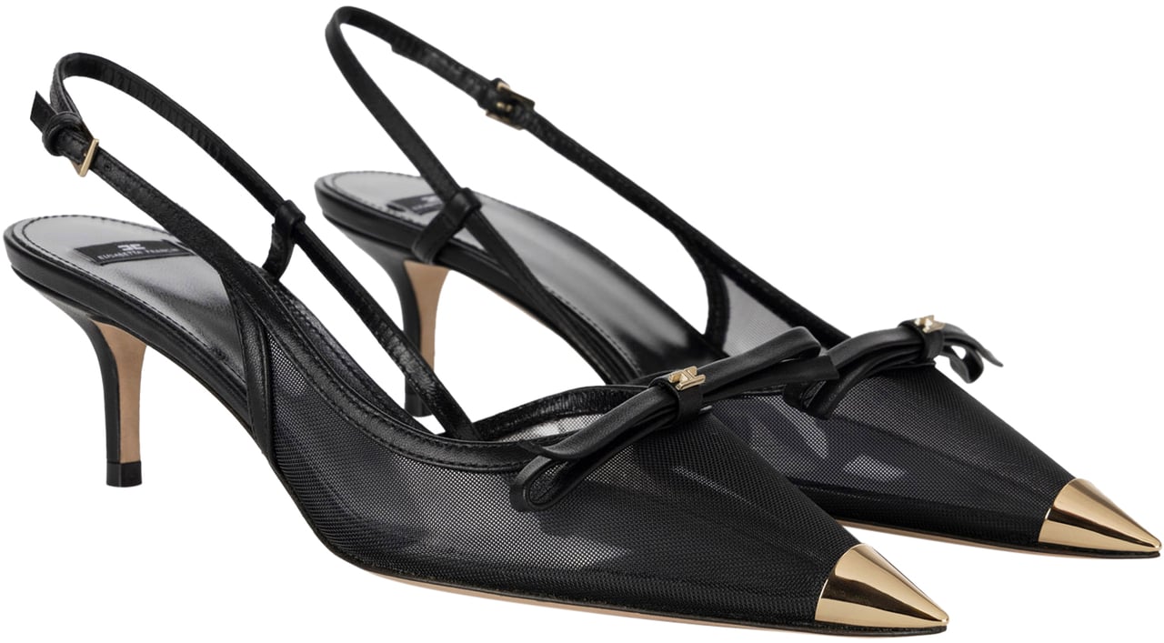 Elisabetta Franchi Flat Shoes Black Zwart