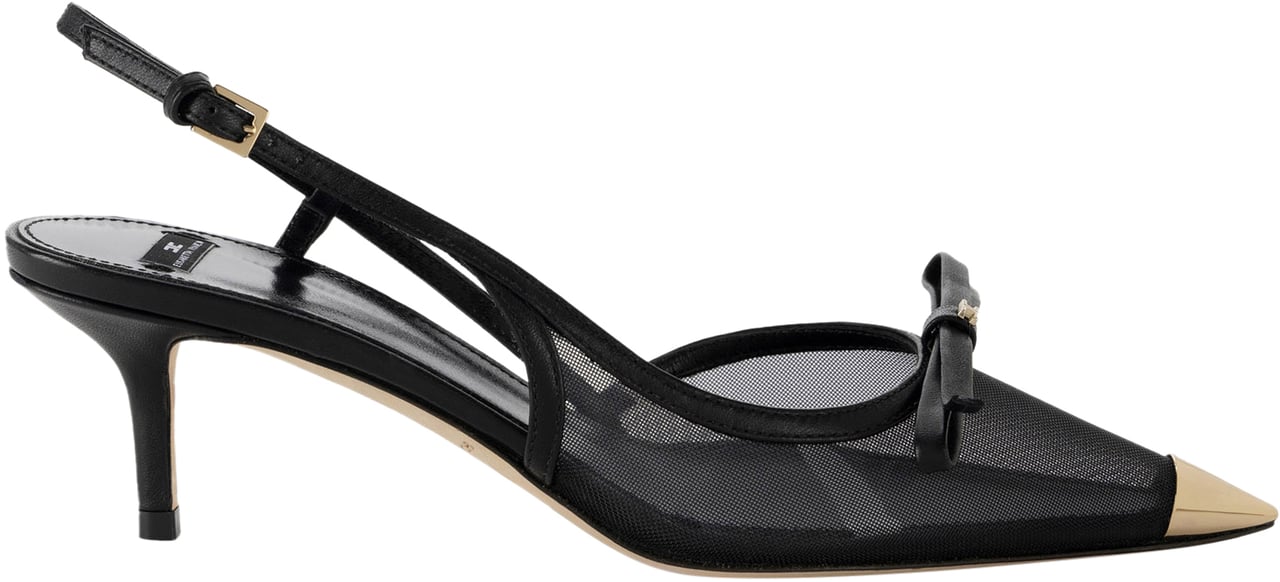 Elisabetta Franchi Flat Shoes Black Zwart