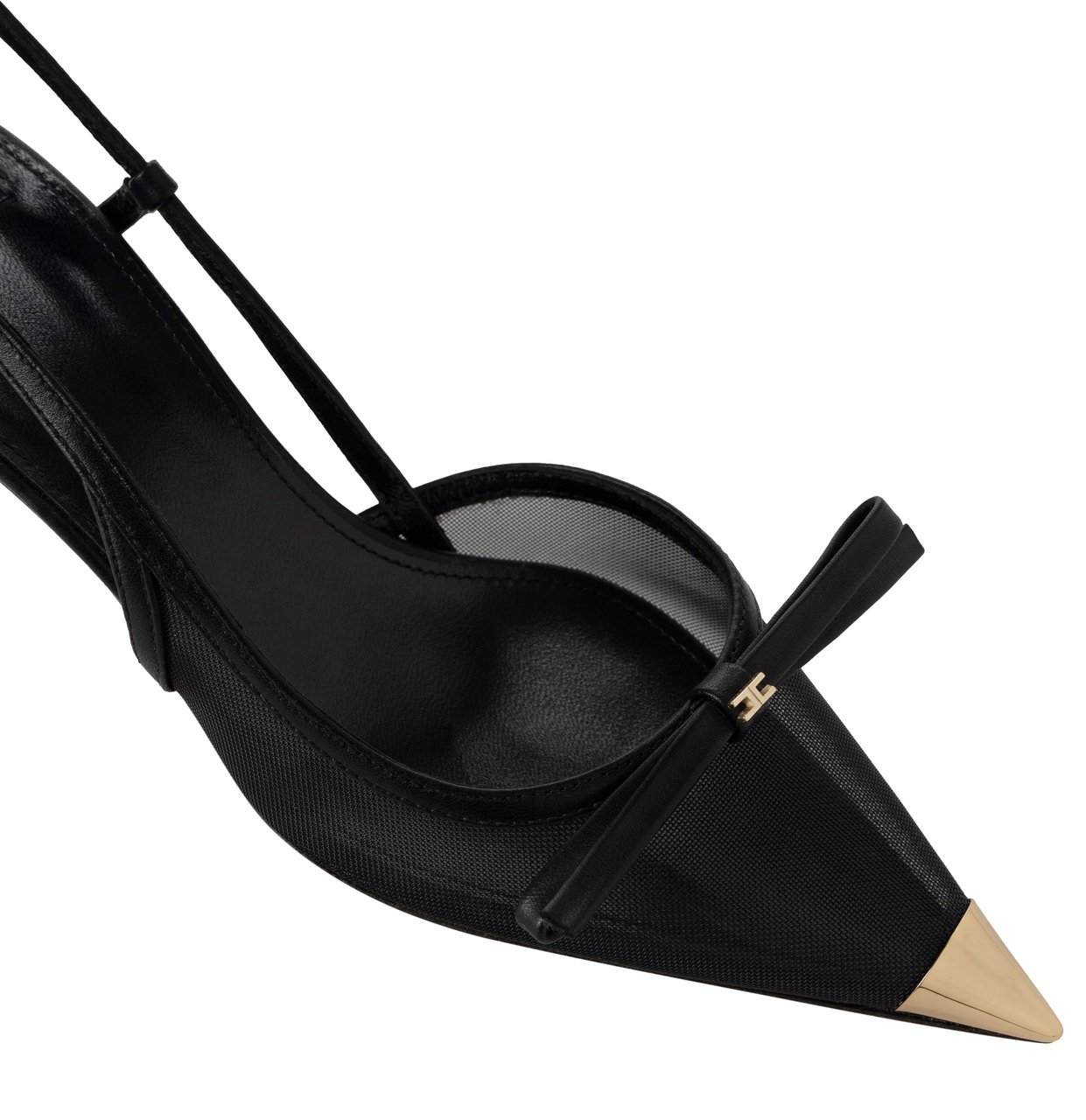 Elisabetta Franchi Flat Shoes Black Zwart