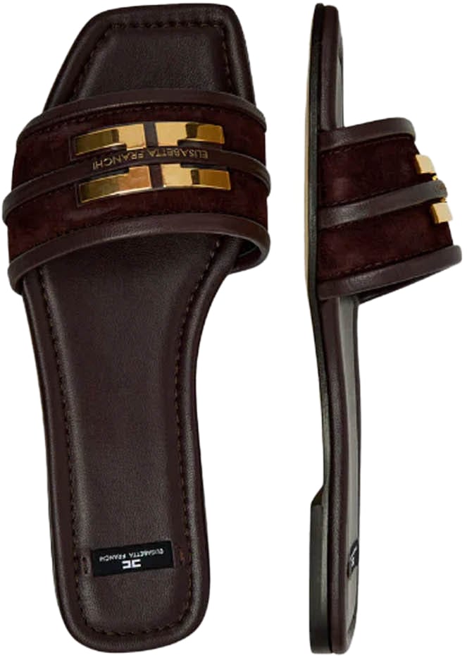 Elisabetta Franchi Sandals Brown Bruin