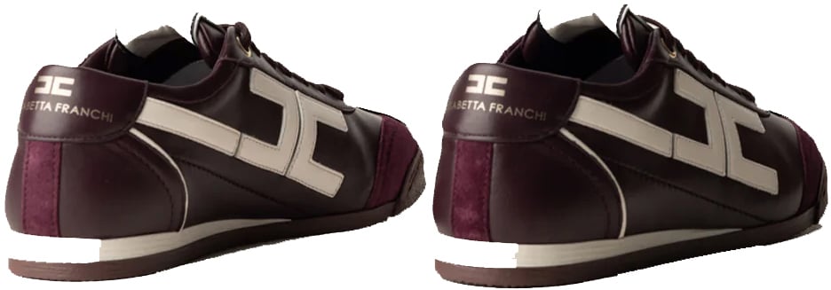 Elisabetta Franchi Sneakers Merlotmilk Maroon