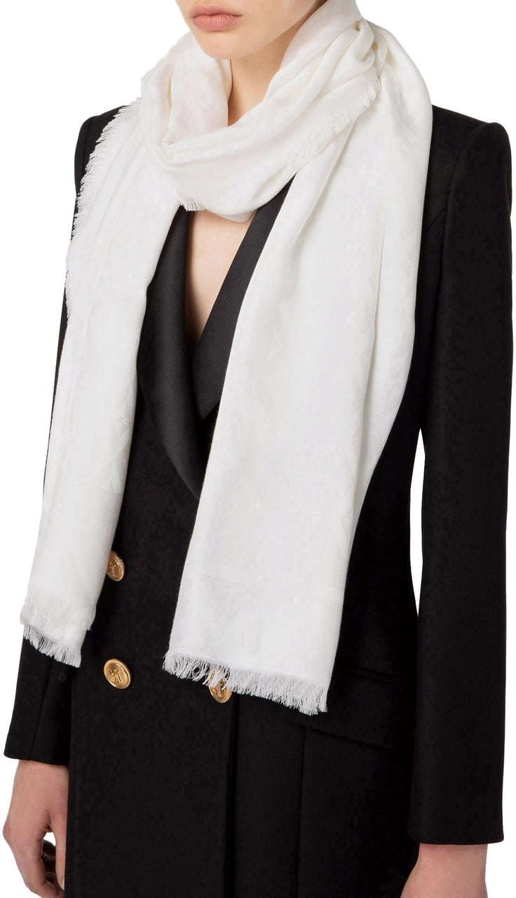 Elisabetta Franchi Scarfs Ivory Wit