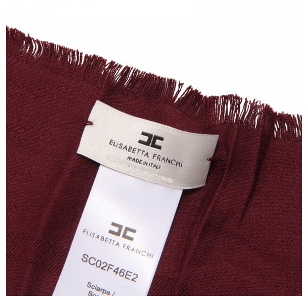Elisabetta Franchi Sciarpe Maroon Maroon