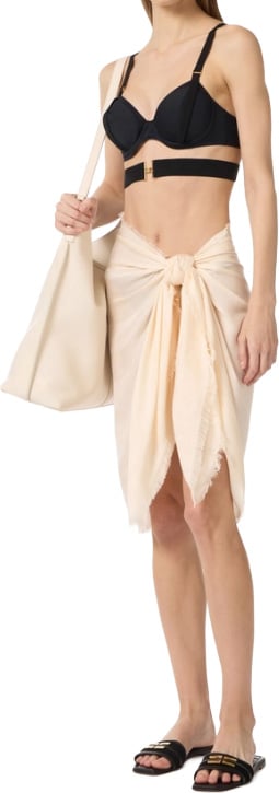 Elisabetta Franchi Scarfs Burro Wit