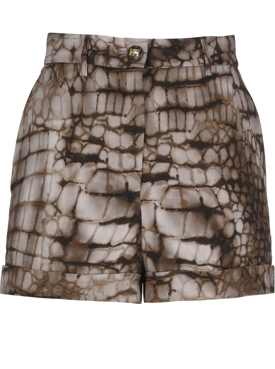 Elisabetta Franchi Shorts Brown Taupe