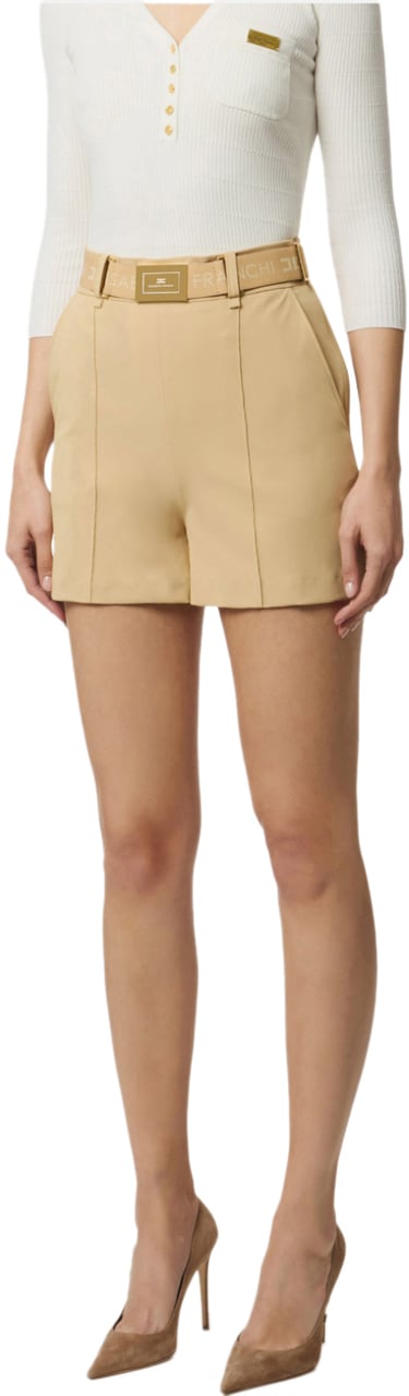 Elisabetta Franchi Shorts Camel Beige