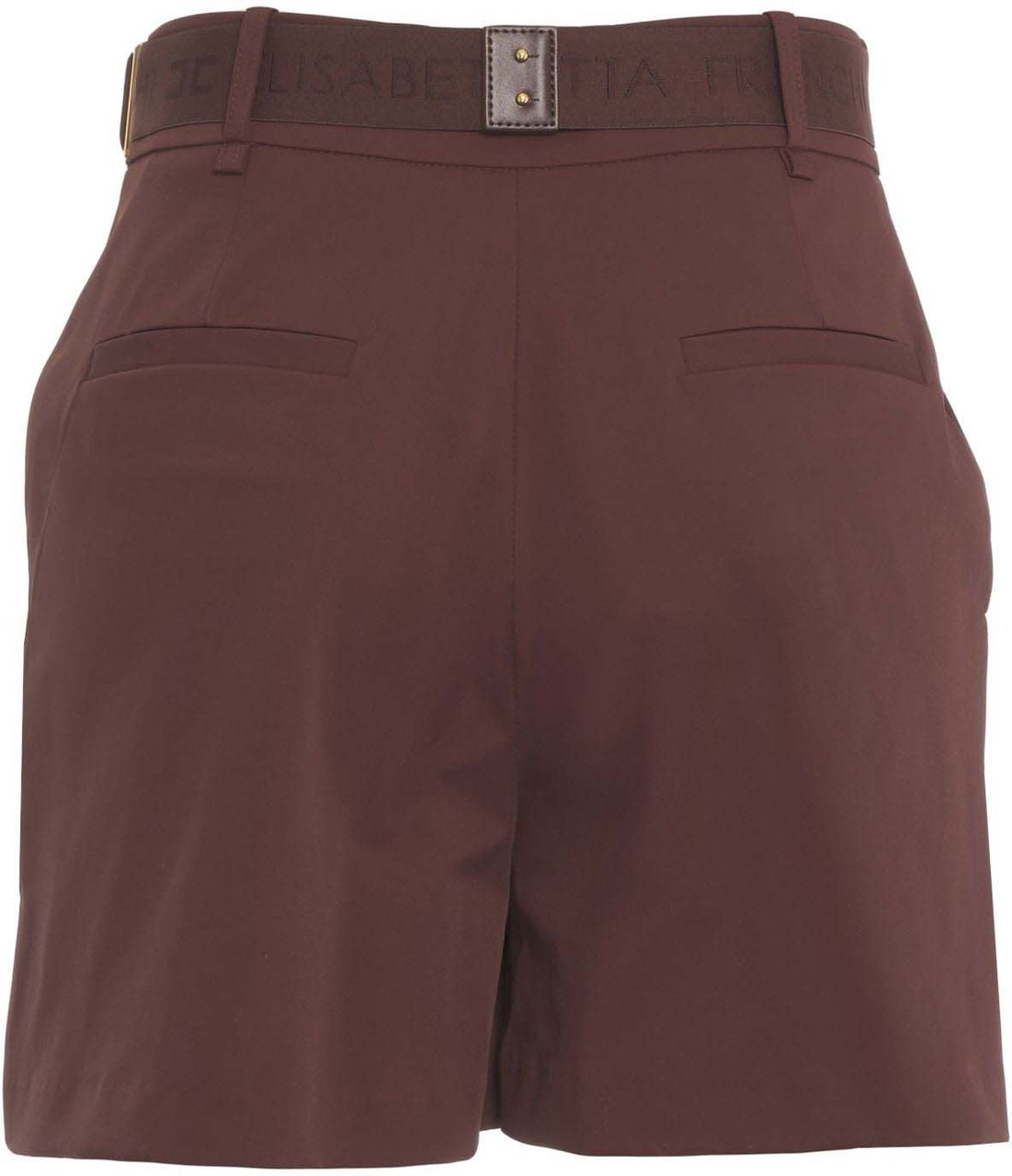Elisabetta Franchi Shorts with logo belt Bruin
