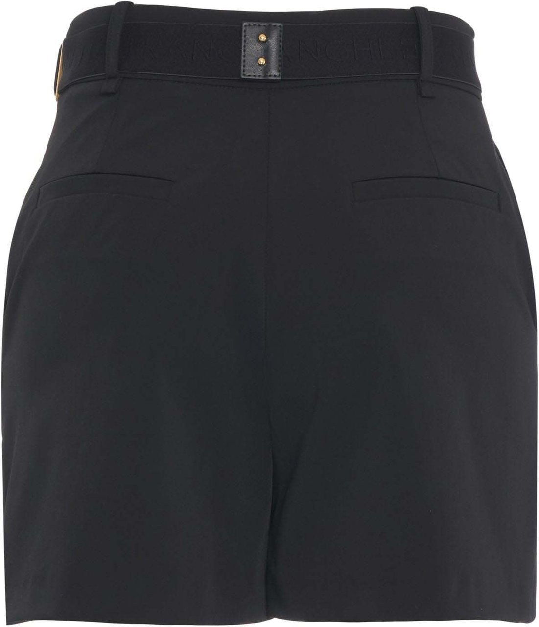 Elisabetta Franchi Shorts with logo belt Zwart