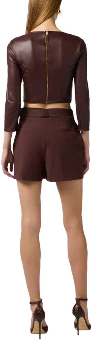 Elisabetta Franchi Trousers Brown Bruin