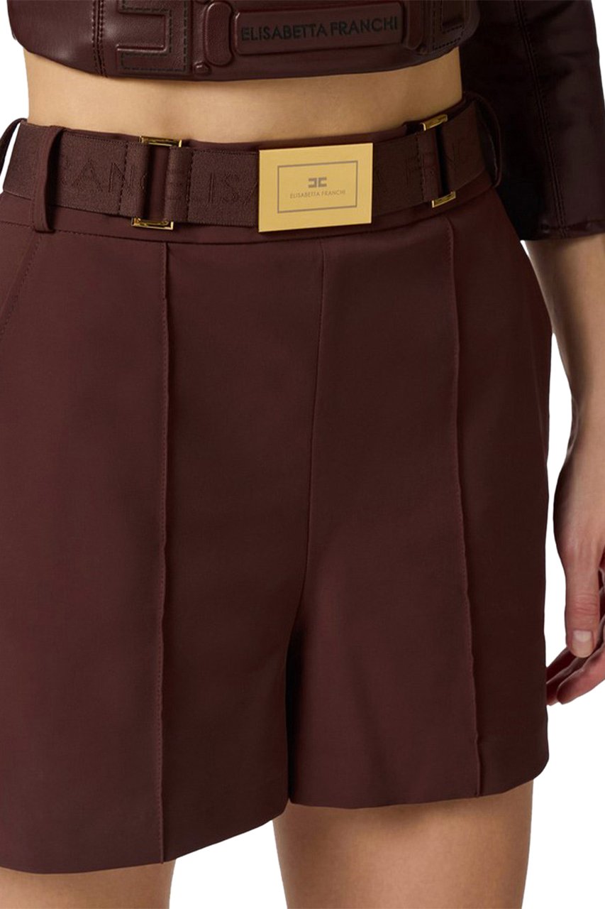 Elisabetta Franchi Trousers Brown Bruin