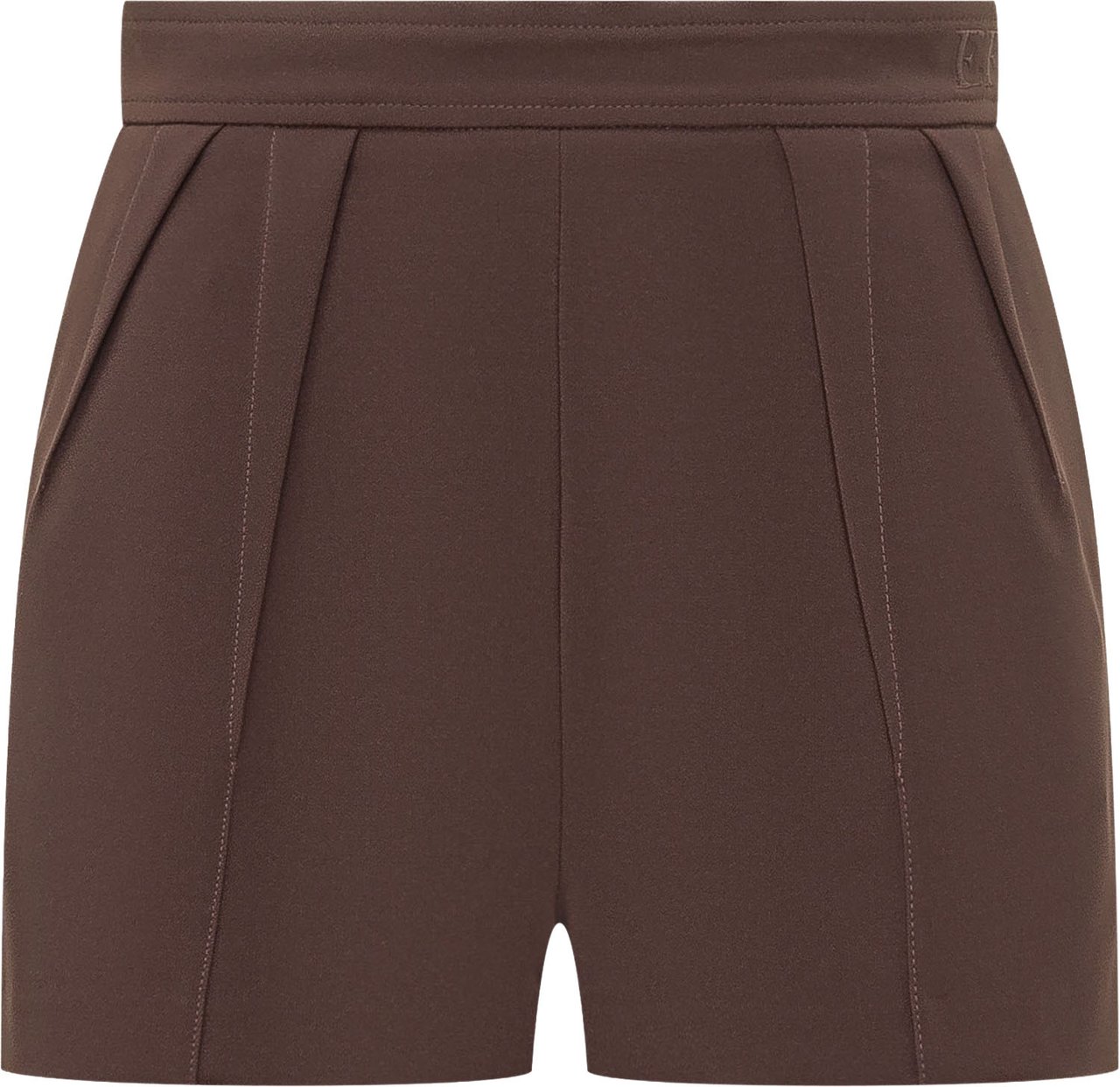Elisabetta Franchi Shorts Sartoriali con Pieghe Bruin