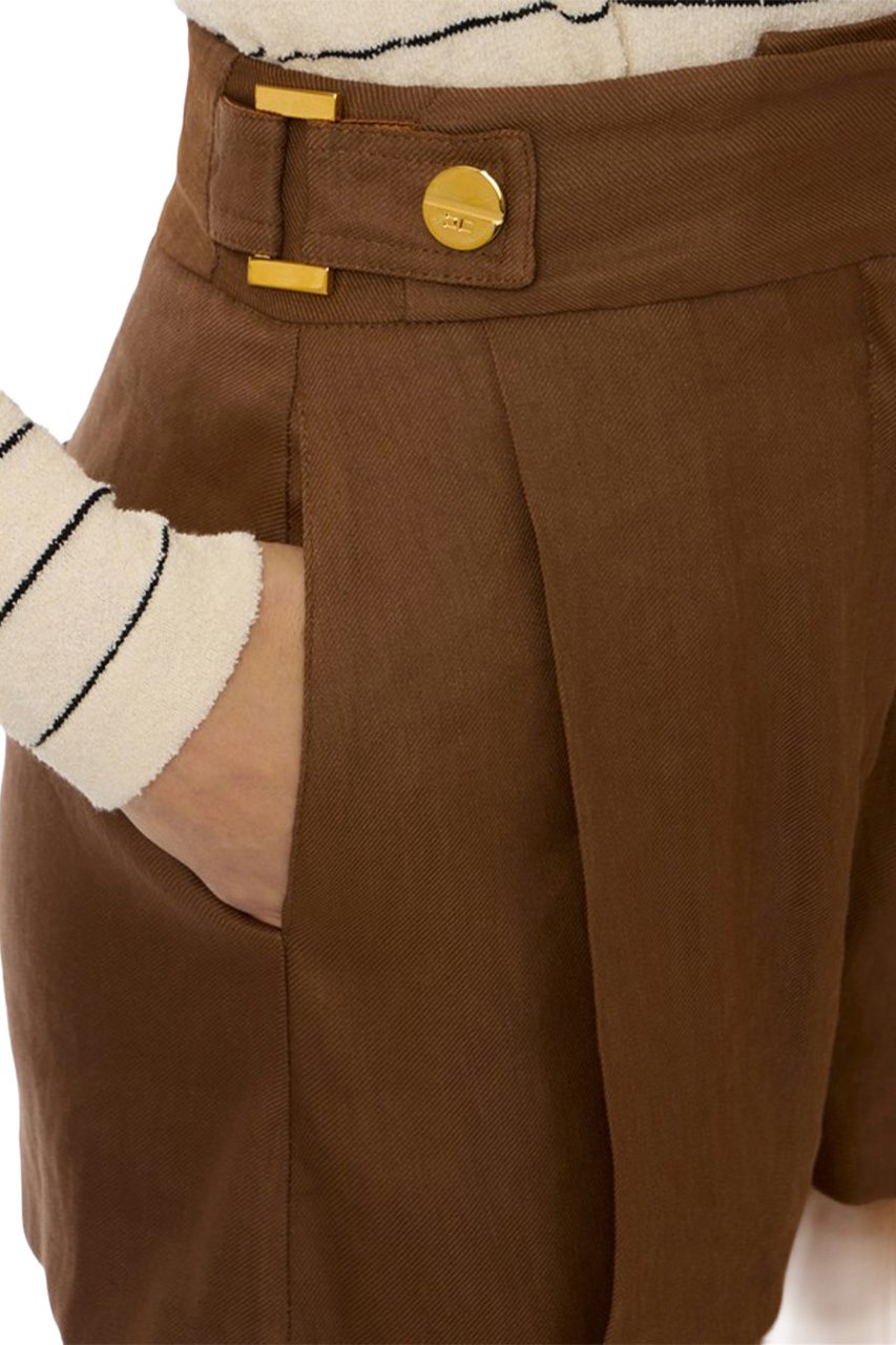 Elisabetta Franchi Trousers Brown Bruin