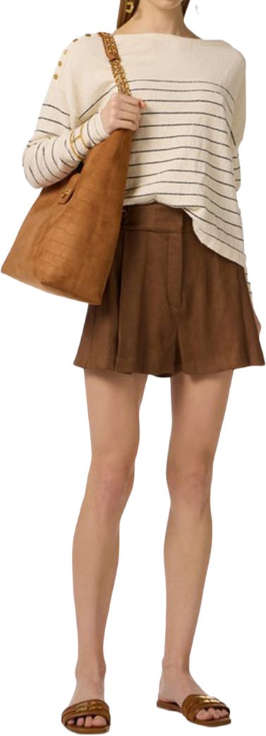 Elisabetta Franchi Trousers Brown Bruin