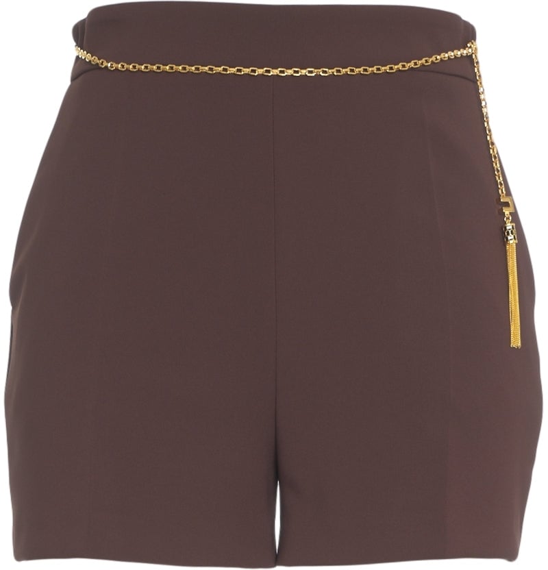 Elisabetta Franchi Shorts with chain detail Bruin