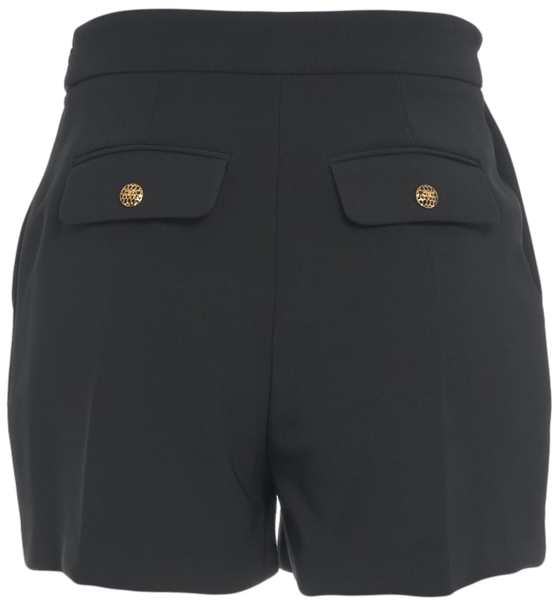 Elisabetta Franchi Shorts con dettaglio catena Zwart