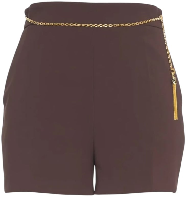 Elisabetta Franchi Shorts Coffee Bruin