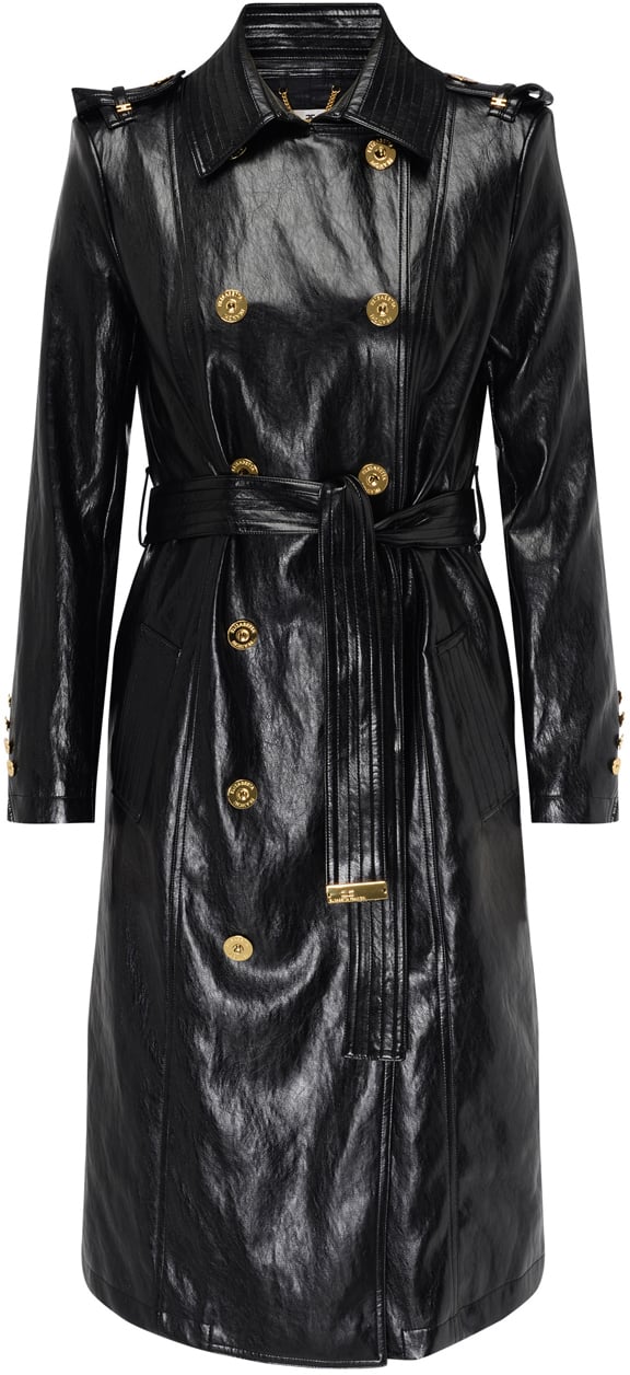 Elisabetta Franchi Coats Black Zwart