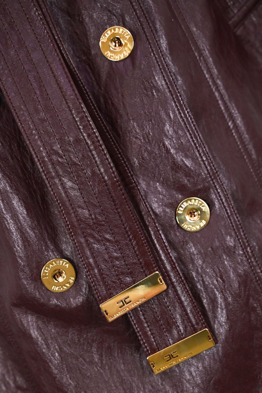 Elisabetta Franchi Coats Merlot Rood