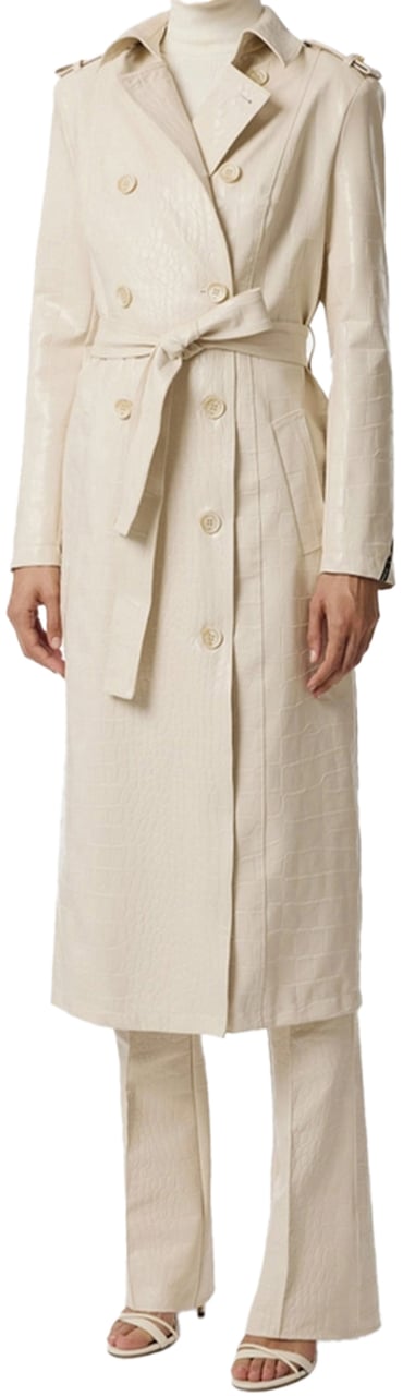 Elisabetta Franchi Coats White Wit