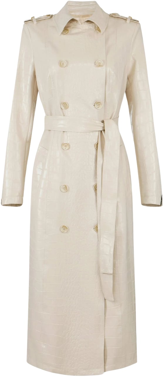Elisabetta Franchi Coats Milk Wit