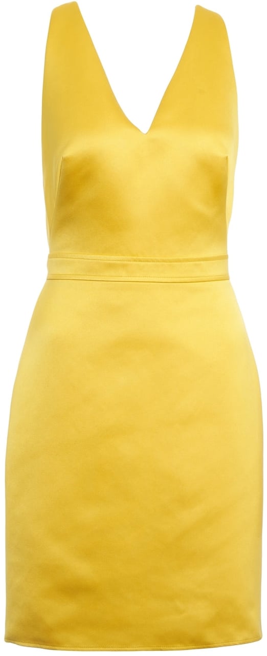 Elisabetta Franchi Midi dress with jacket Geel