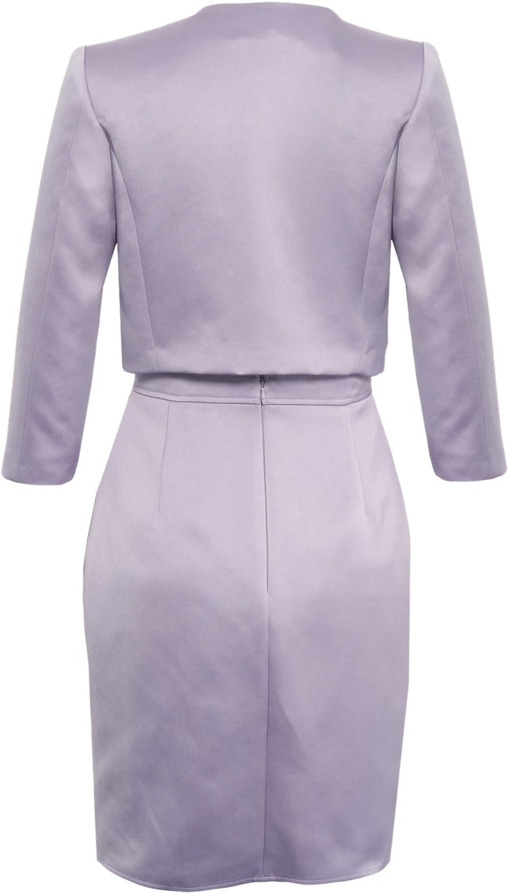 Elisabetta Franchi Midi dress with jacket Paars