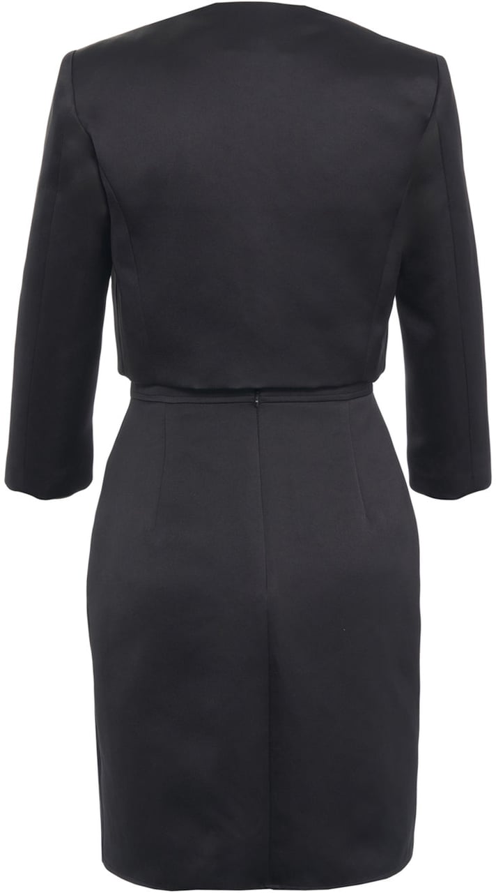 Elisabetta Franchi Midi dress with jacket Zwart