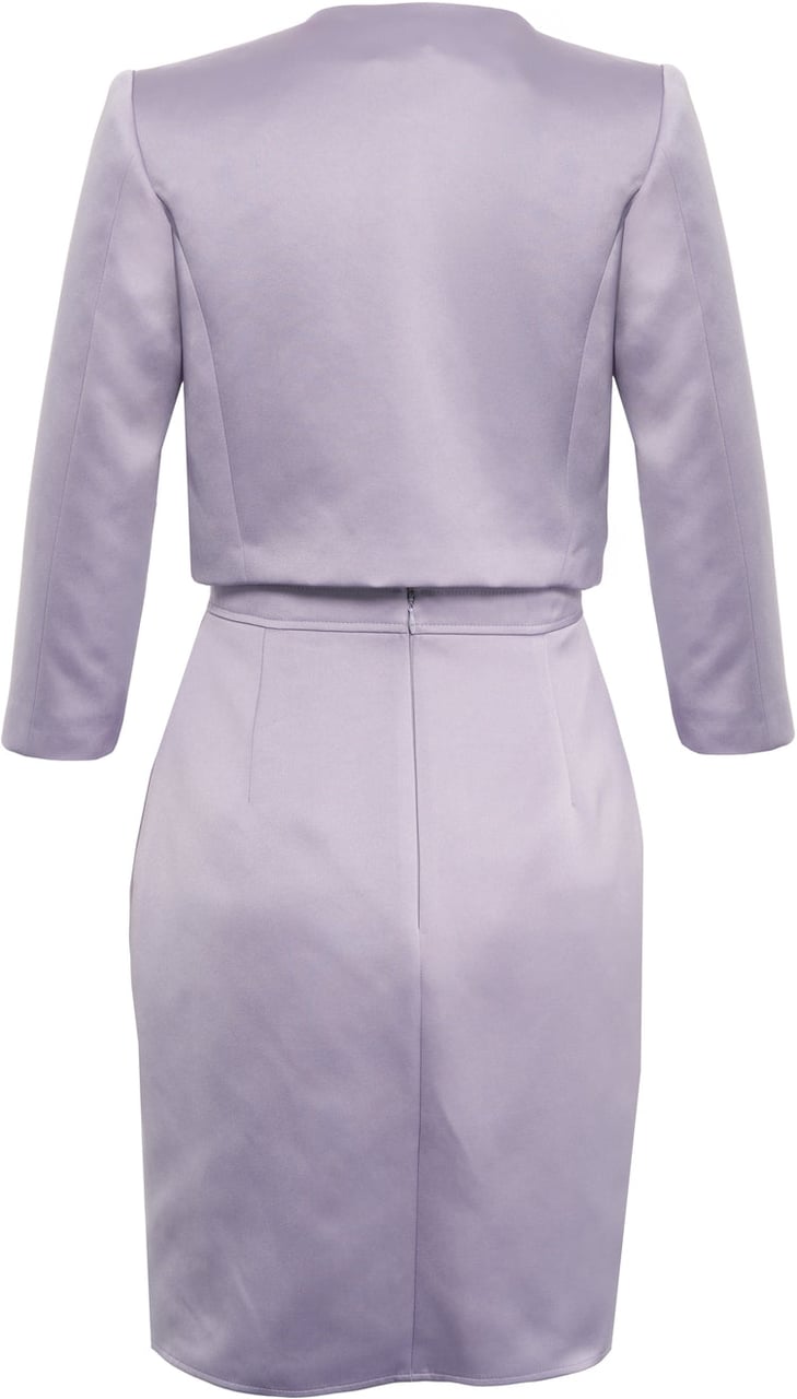 Elisabetta Franchi Midi dress with jacket Paars
