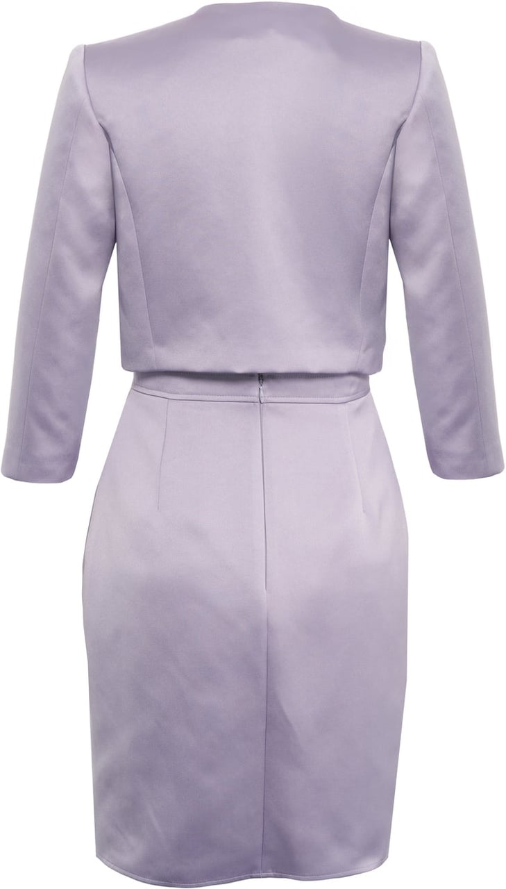 Elisabetta Franchi Midi dress with jacket Paars