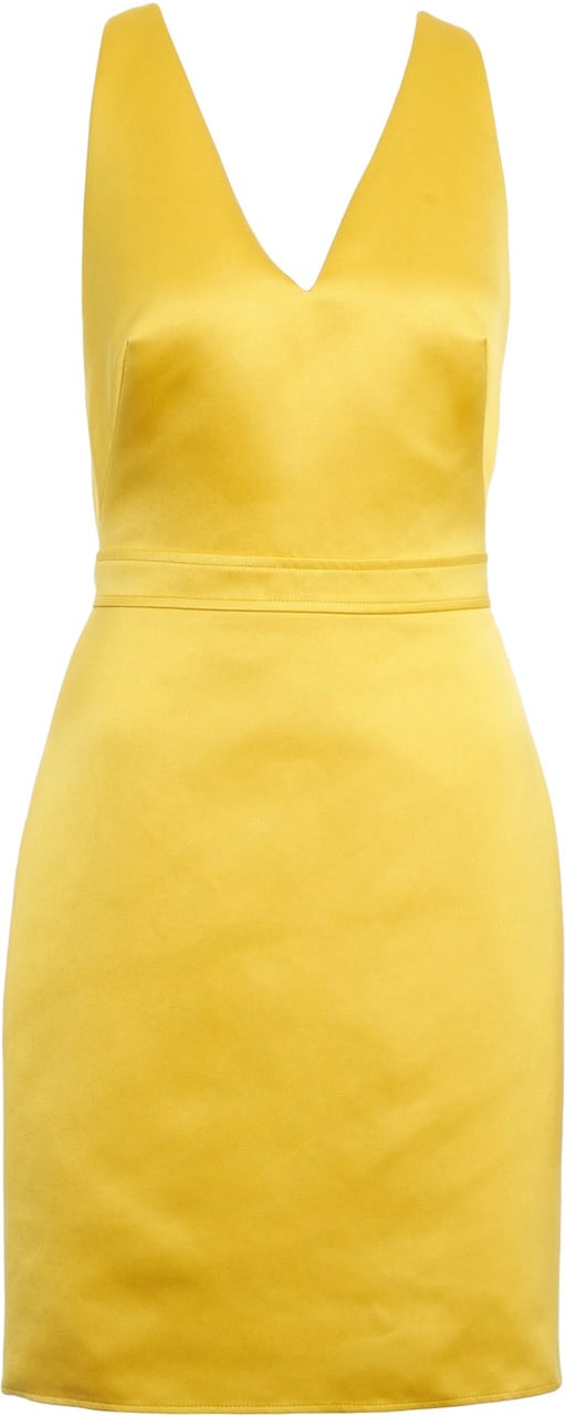 Elisabetta Franchi Midi dress with jacket Geel