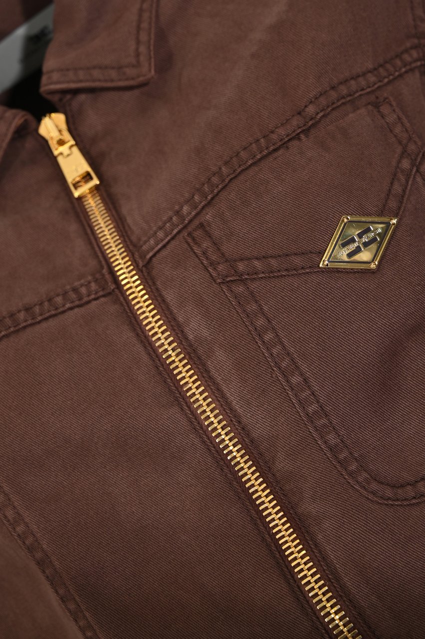 Elisabetta Franchi Trousers Brown Bruin