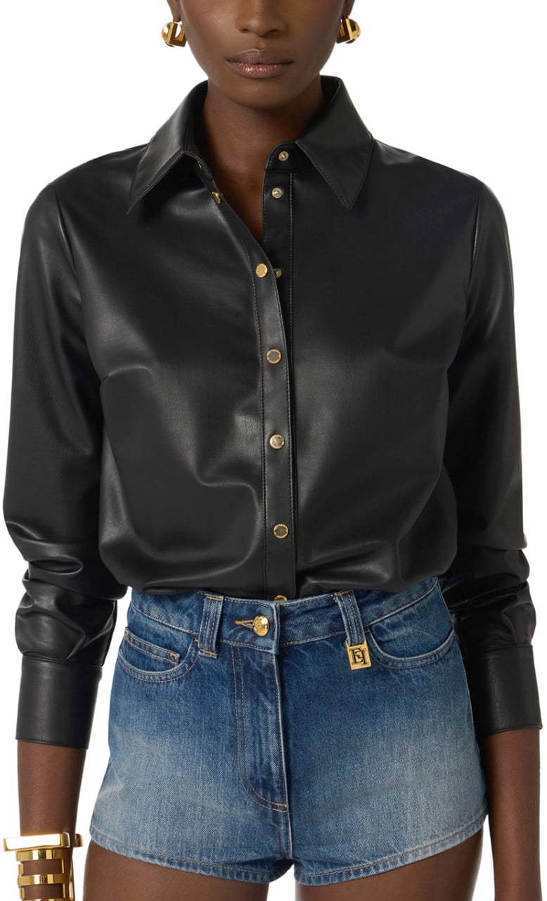 Elisabetta Franchi Trousers Neroblue Denim Navy