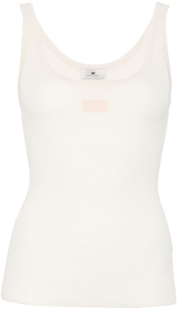 Elisabetta Franchi Top White Wit