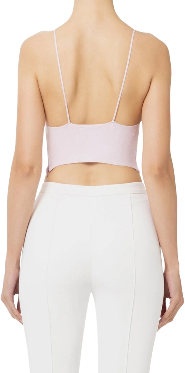 Elisabetta Franchi Top Ivory Wit