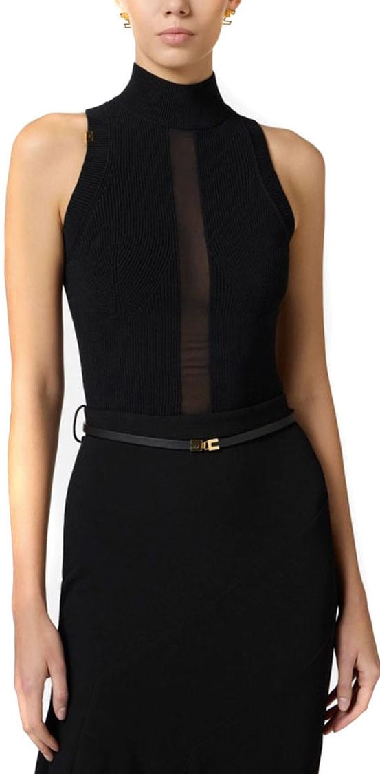 Elisabetta Franchi Tops Black Zwart