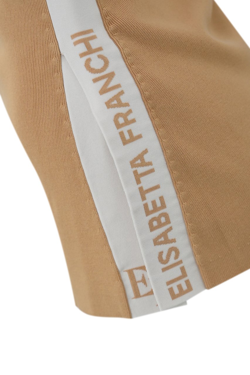 Elisabetta Franchi Top Honeyavorio Beige