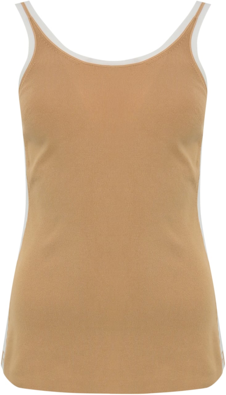 Elisabetta Franchi Top Honeyavorio Beige
