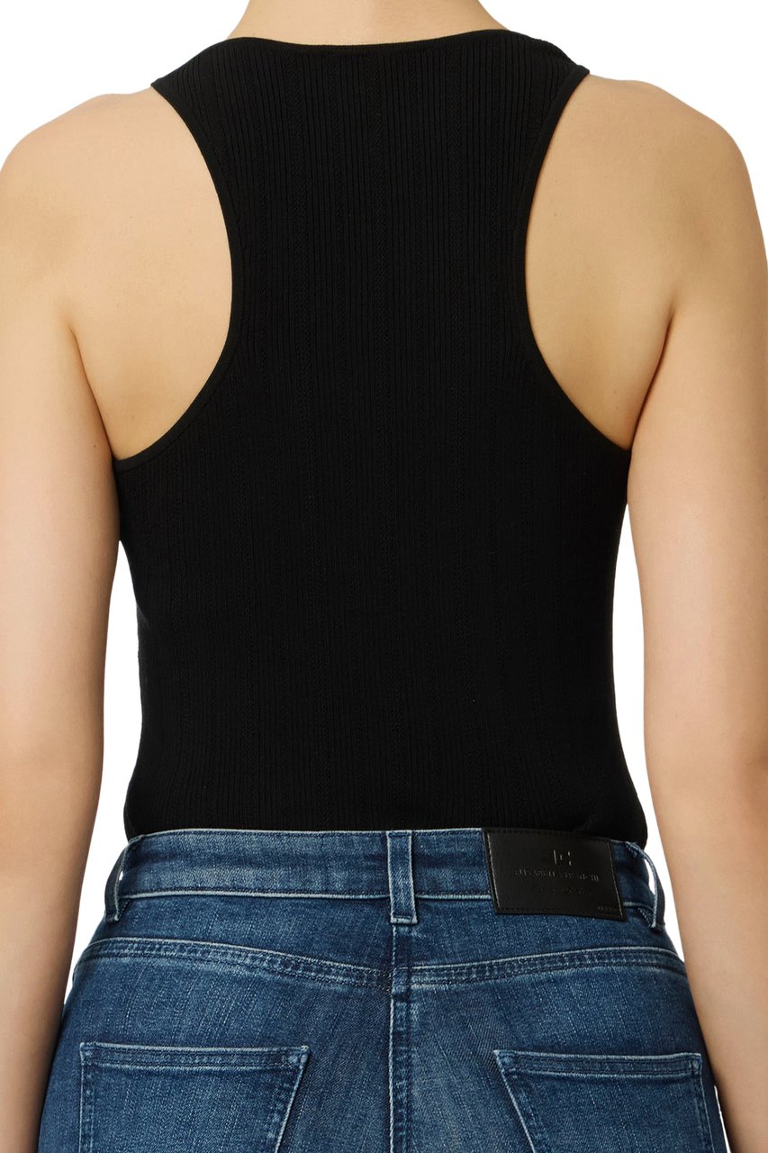 Elisabetta Franchi Top Black Zwart