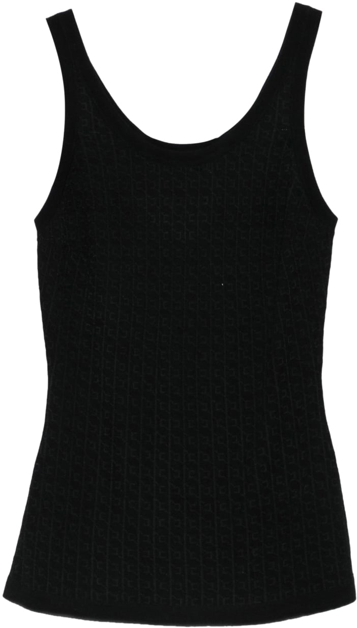 Elisabetta Franchi Top Black Zwart