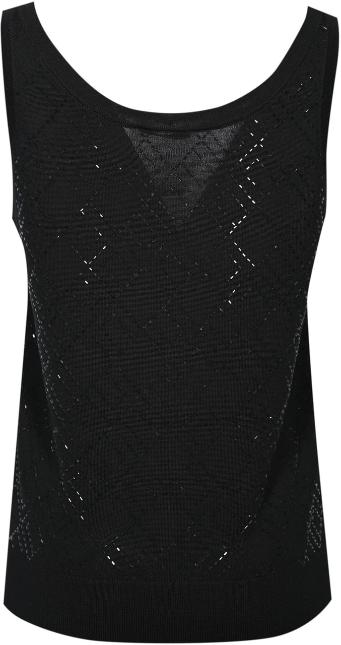 Elisabetta Franchi Top Black Zwart